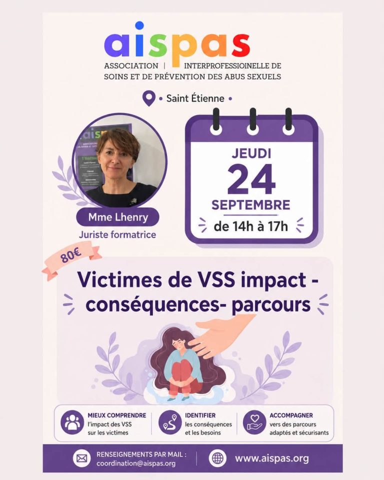 Formation Septembre 2026 / victimes de VSS