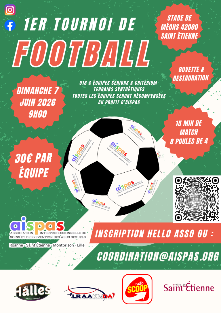 Tournoi De Foot AIPAS Saint Etienne- Dimanche 7 Juin 2026