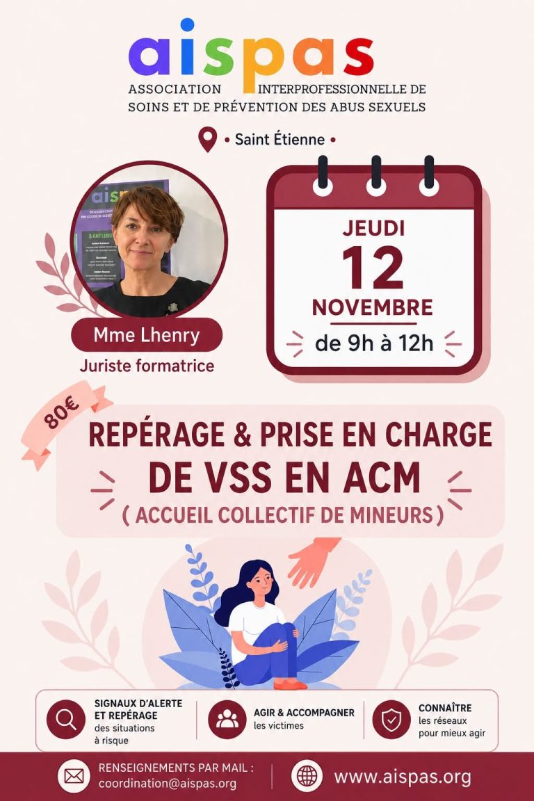 Formation Novembre 2026 / repérage et prise en charge des vss en acm